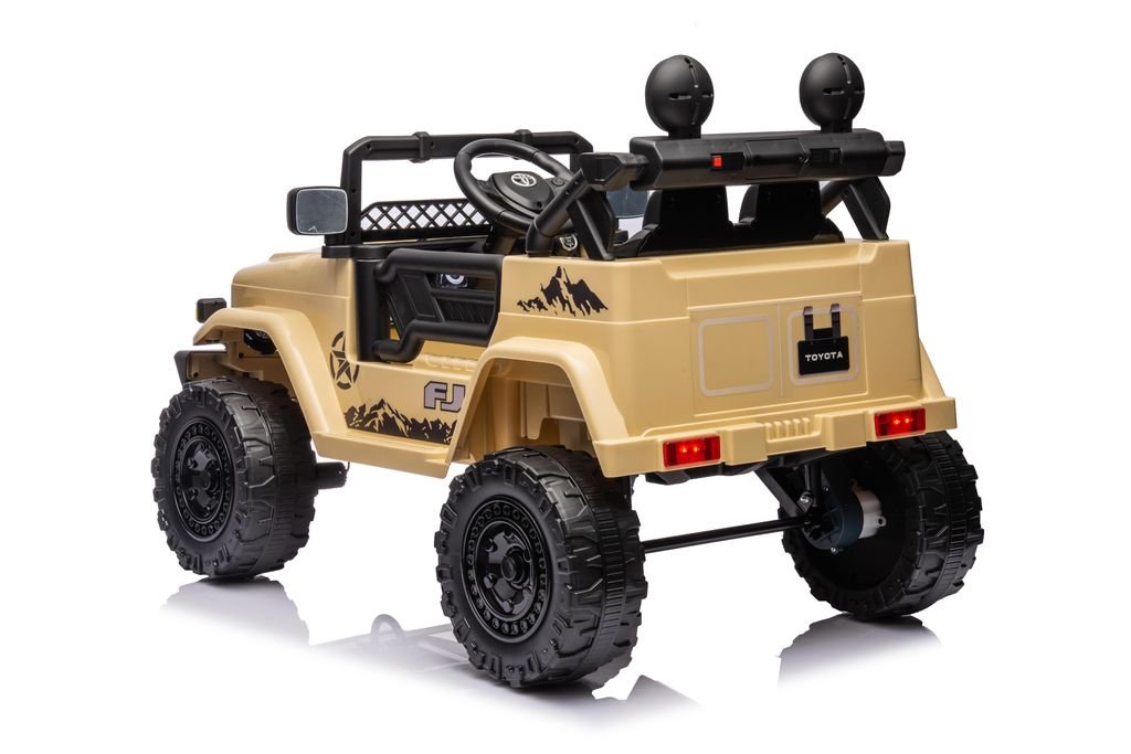 TOYOTA FJ CRUISER 12V RIDE - ON | 2 MOTORS | EVA WHEELS | KHAKI - Marah Kids