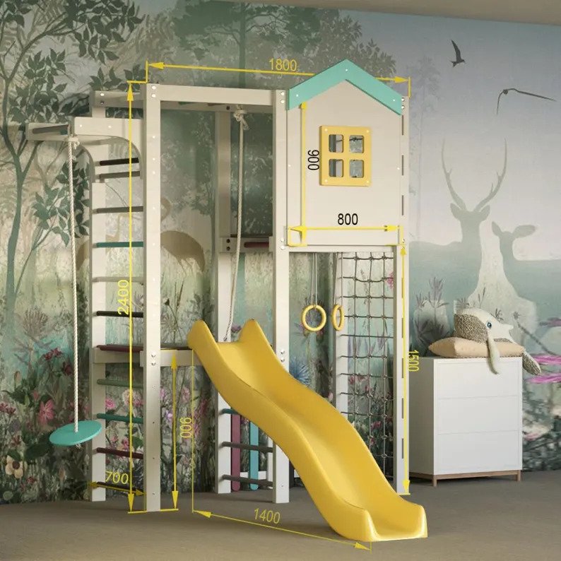 Wood Kraft Kids – Playground Swedish Ladder For kids - product image 3