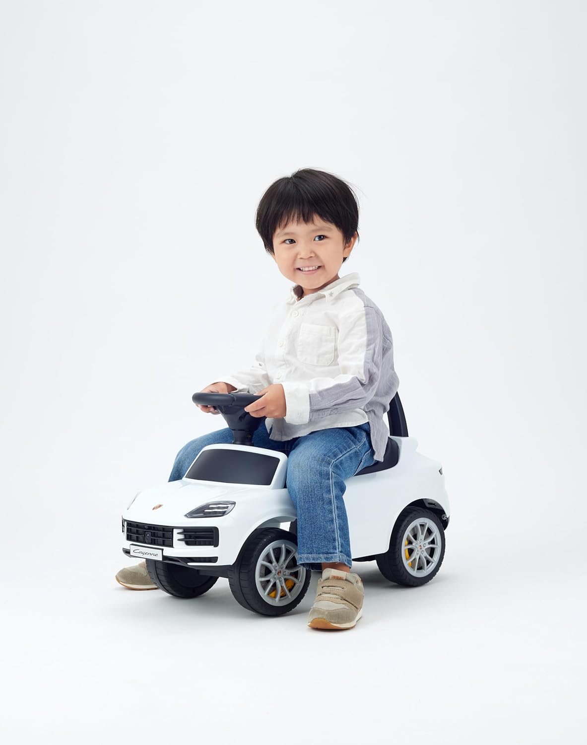 Porsche licensed Foot To floor Baby Push Car - White - Marah Kids