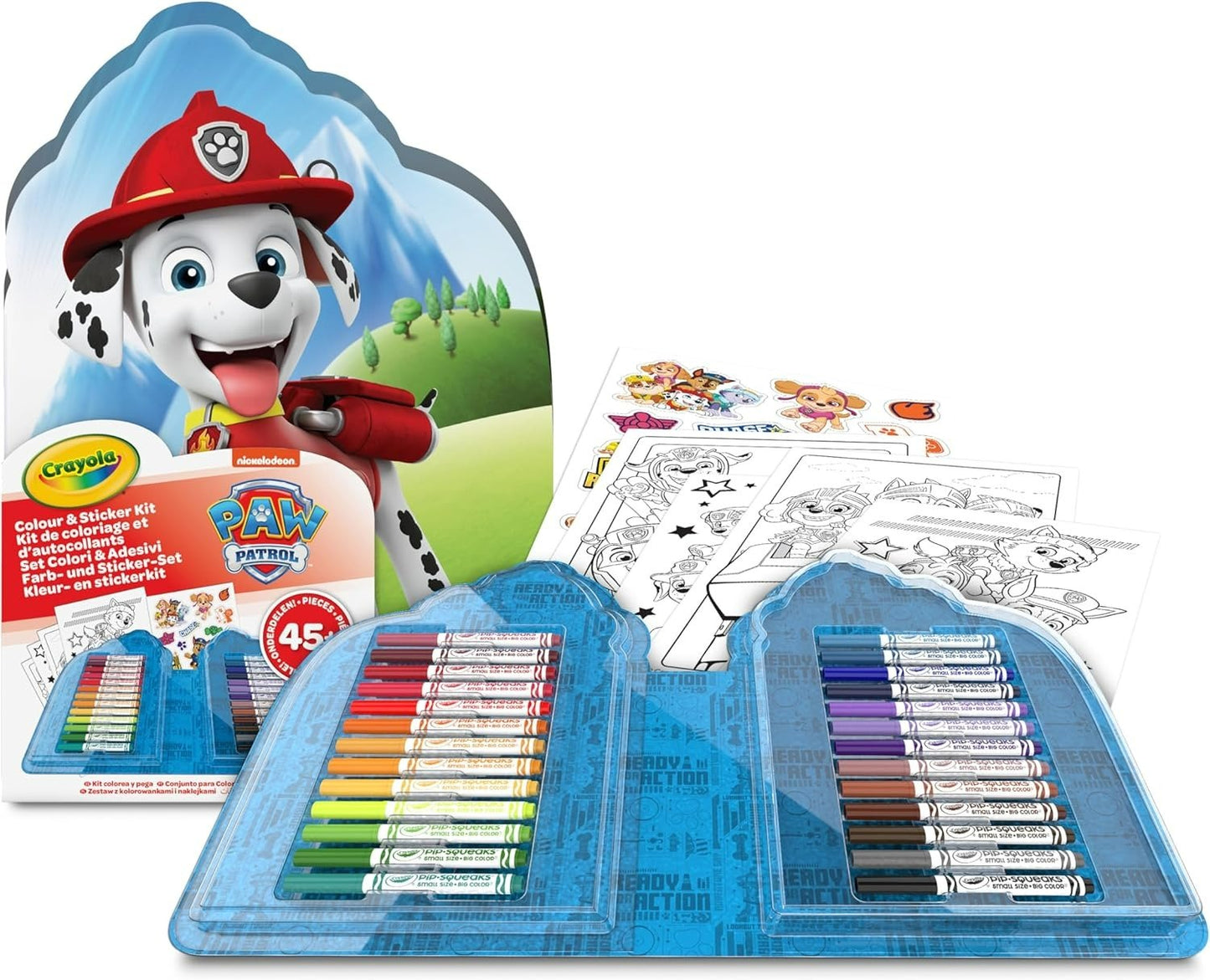 Crayola Paw Patrol Coloring Case – 45 pcs - Marah Kids