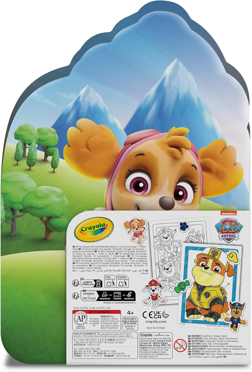 Crayola Paw Patrol Coloring Case – 45 pcs - Marah Kids