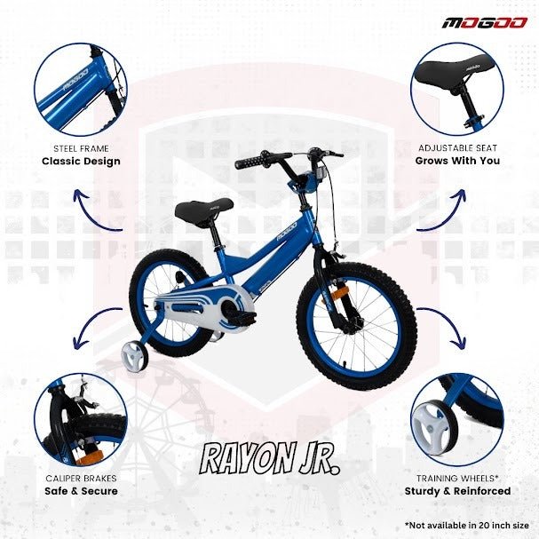 Rayon Junior 2.0 16" Kids Bicycle - Blue - Marah Kids
