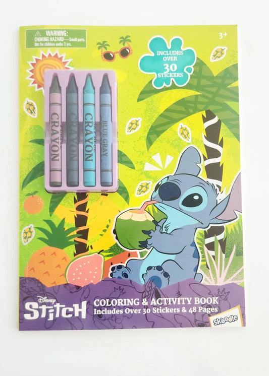 Disney Stitch Coloring & Activity Book With Crayons