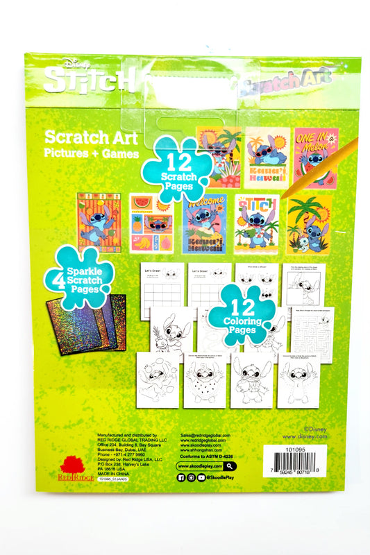 Disney Stitch Scratch Art
