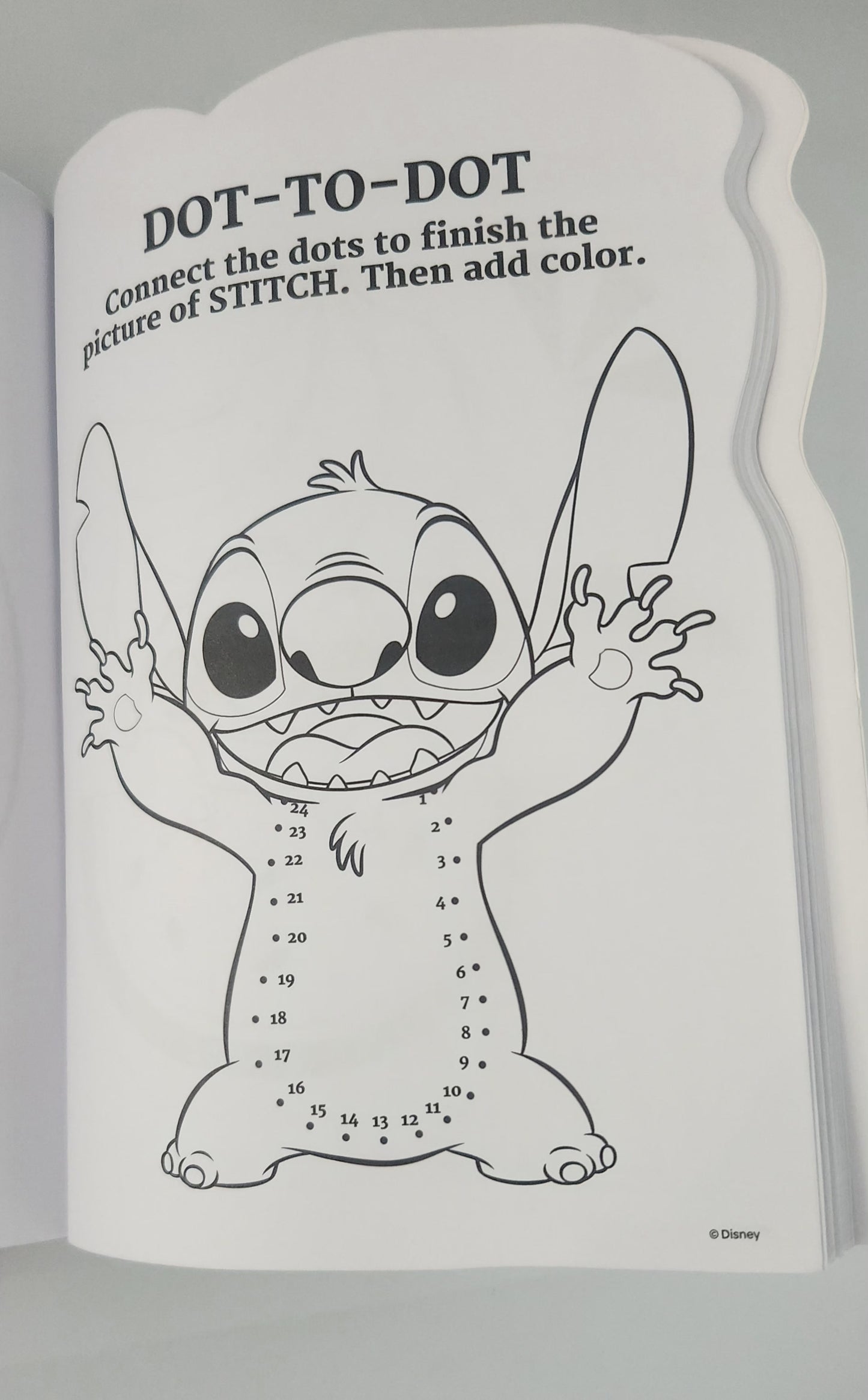 Disney Stitch Activity Book And Shaped Crayons