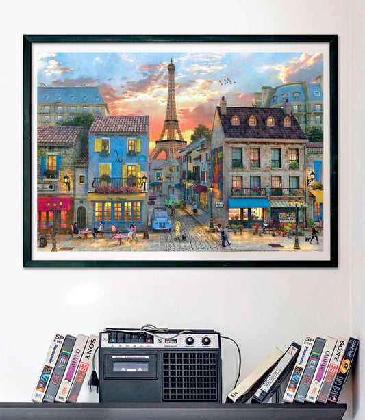 Clementoni Puzzle HQC Street of Paris+Poster 1000-pieces