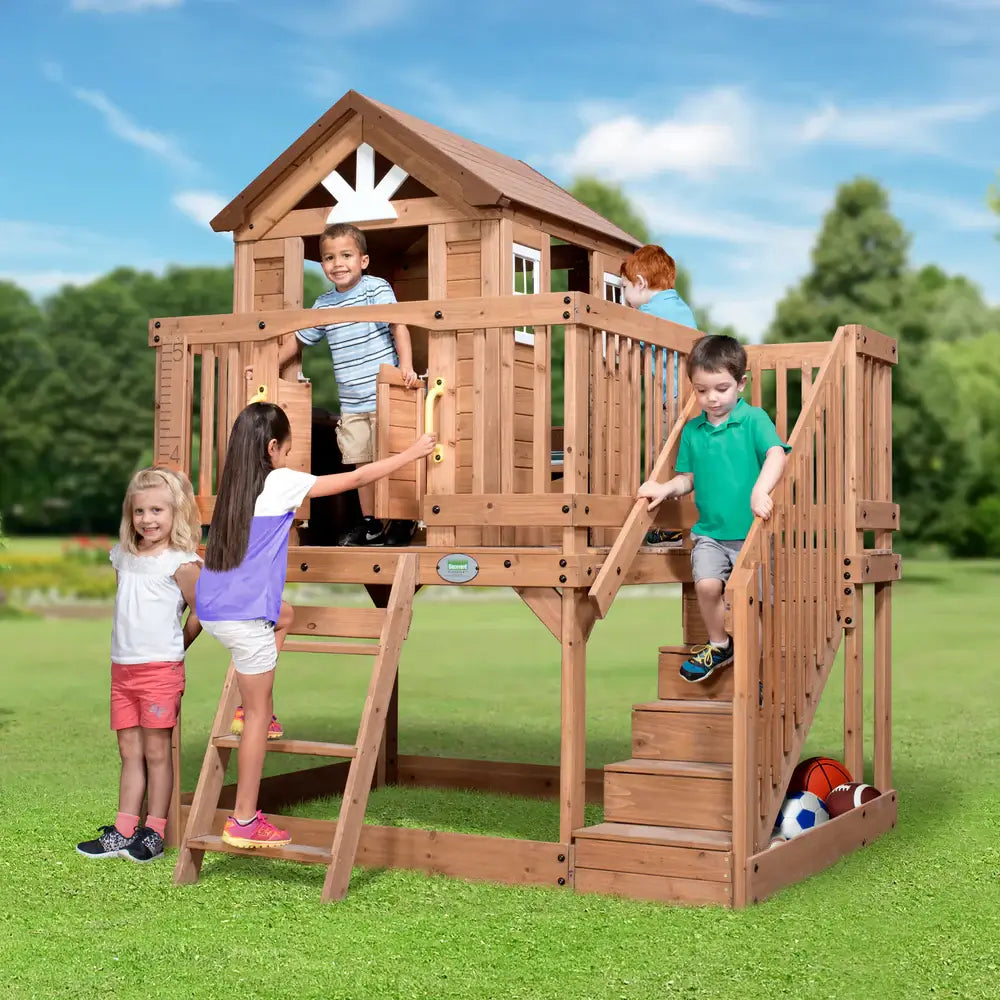 Wood Kraft Kids – Kids Wooden Modern Playhouse - main product image