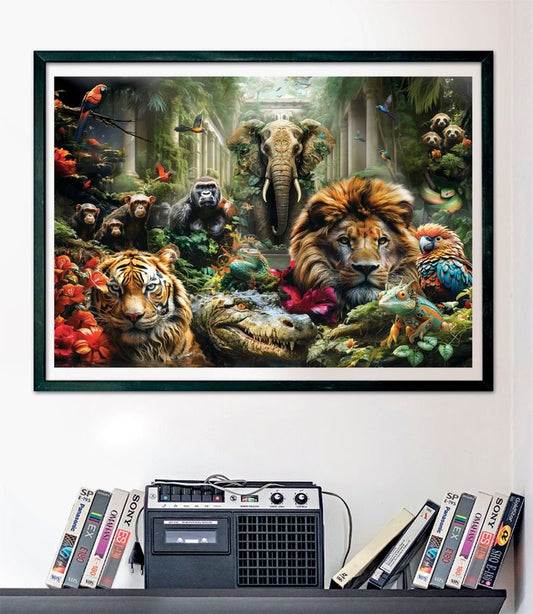 Clementoni Puzzle HQC Mystic Jungle+Poster 1000-pieces