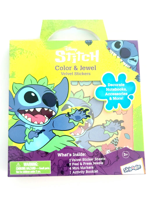 Disney Stitch Color & Jewel Velvet Stickers
