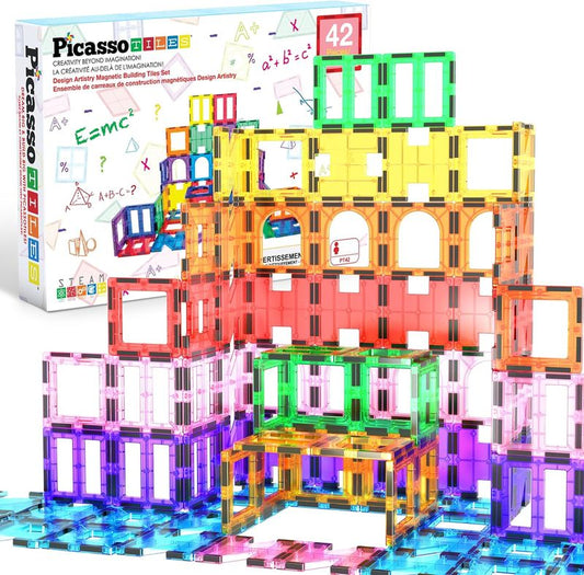 Picasso Magnetic Tiles Artistry Building Set 42 - pieces - Marah Kids