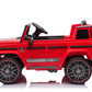 MERCEDES BENZ G63 AMG 12V RIDE - ON | 2 MOTORS | EVA WHEELS | LEATHER SEAT | RED - Marah Kids