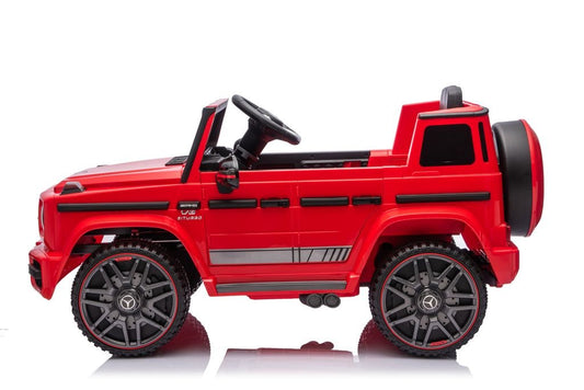 MERCEDES BENZ G63 AMG 12V RIDE - ON | 2 MOTORS | EVA WHEELS | LEATHER SEAT | RED - Marah Kids