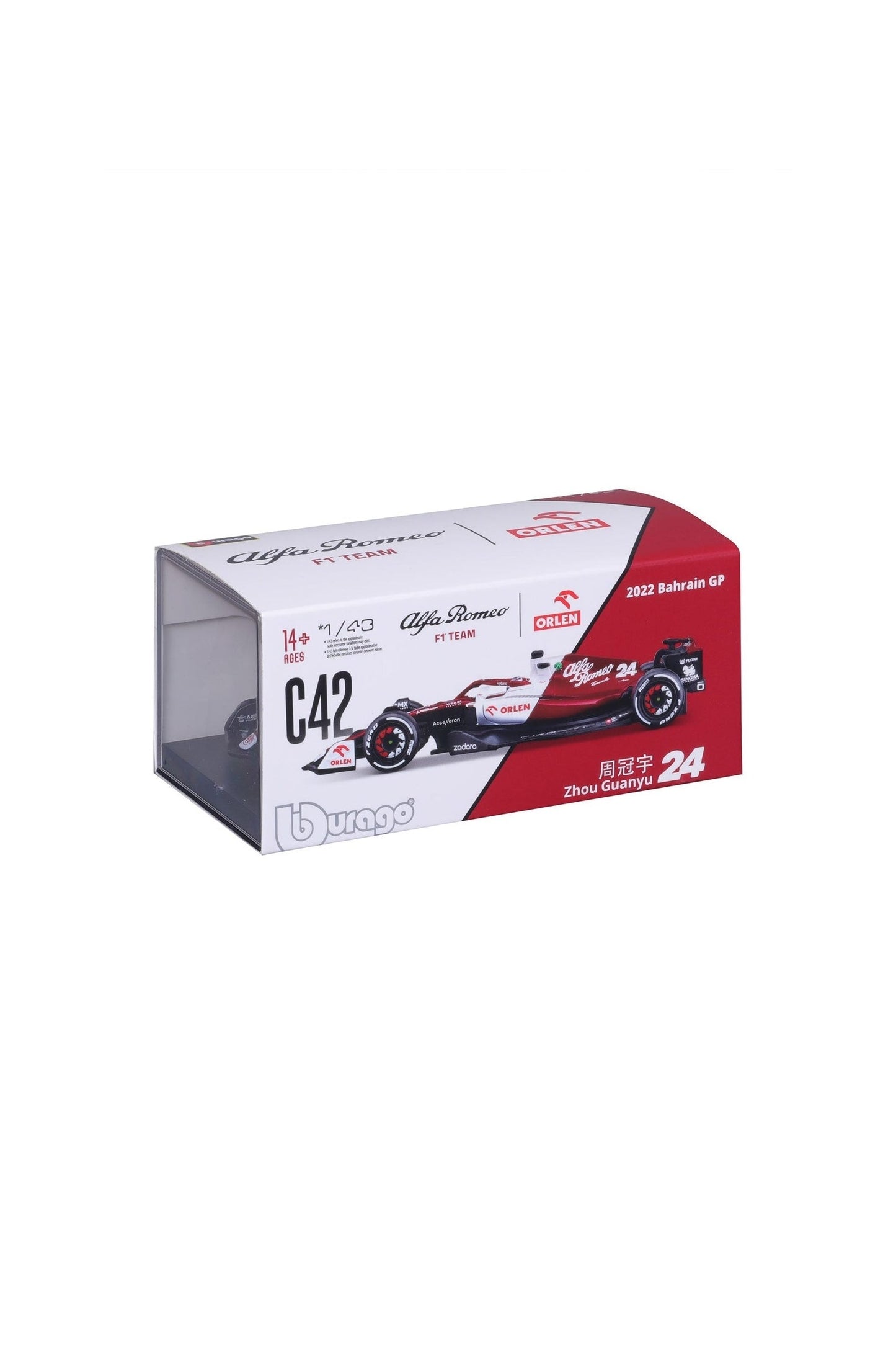Bburago 1/43 Scale Model - Alfa Romeo F1 Team Orlen C42 #24