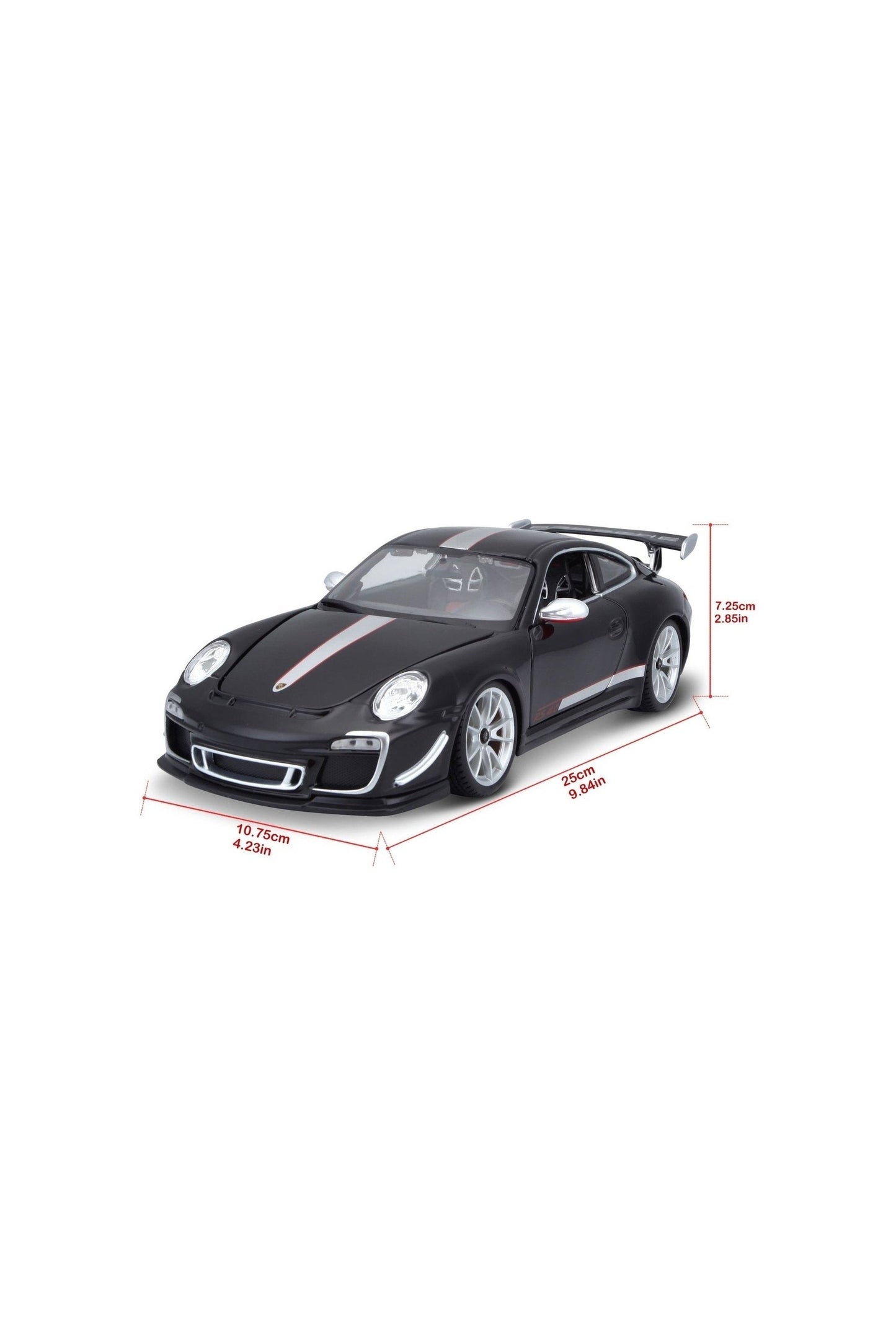 Bburago 1:18 Scale Porsche 911 GT3 RS 4.0 Black Diecast Model Car