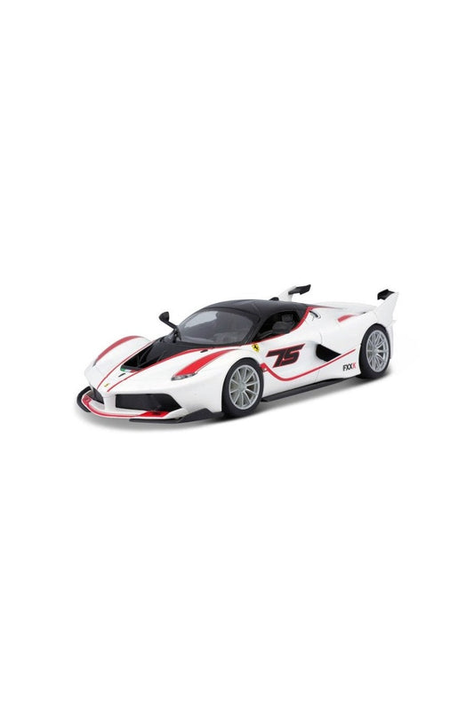 سيارة فيراري FXX-K #75 مصبوبة بمقياس 1/24 من Bburago (أبيض) 