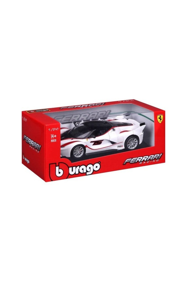 Bburago 1/24 Ferrari FXX-K #75 Diecast Model Car (White)