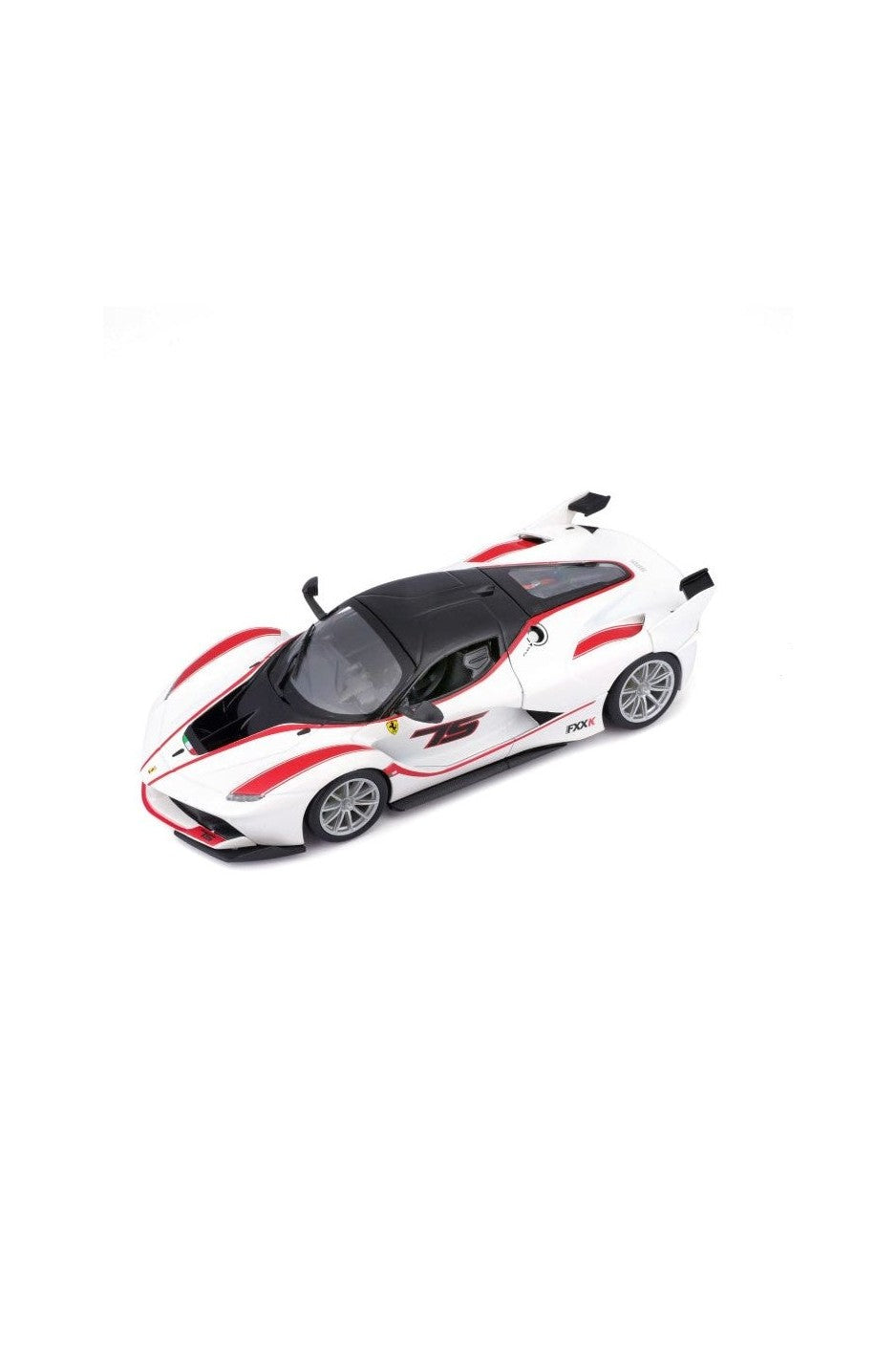 Bburago 1/24 Ferrari FXX-K #75 Diecast Model Car (White)