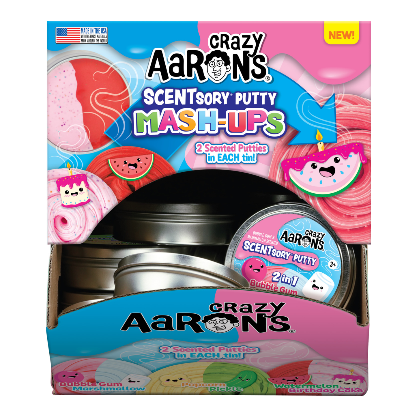 Crazy Aaron's - Puttyworld 30 Count Scentsory Duo Mash-Ups Tin Assortment