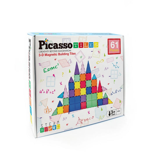Picasso Magnetic Tiles Bldg Set 61Pcs