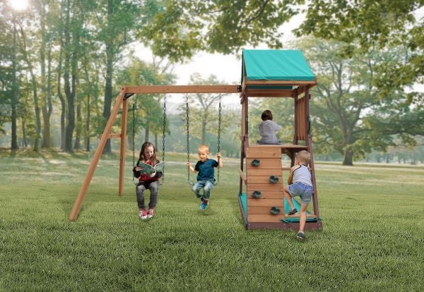 Mountpeak - Matterhorn Swing Set & Playhouse