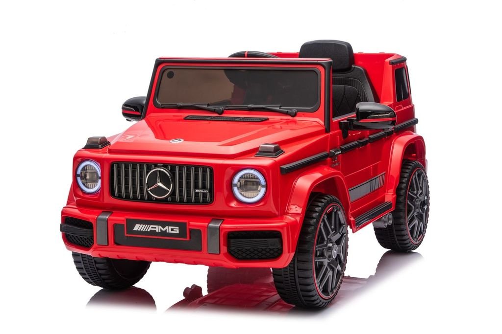 MERCEDES BENZ G63 AMG 12V RIDE - ON | 2 MOTORS | EVA WHEELS | LEATHER SEAT | RED - Marah Kids