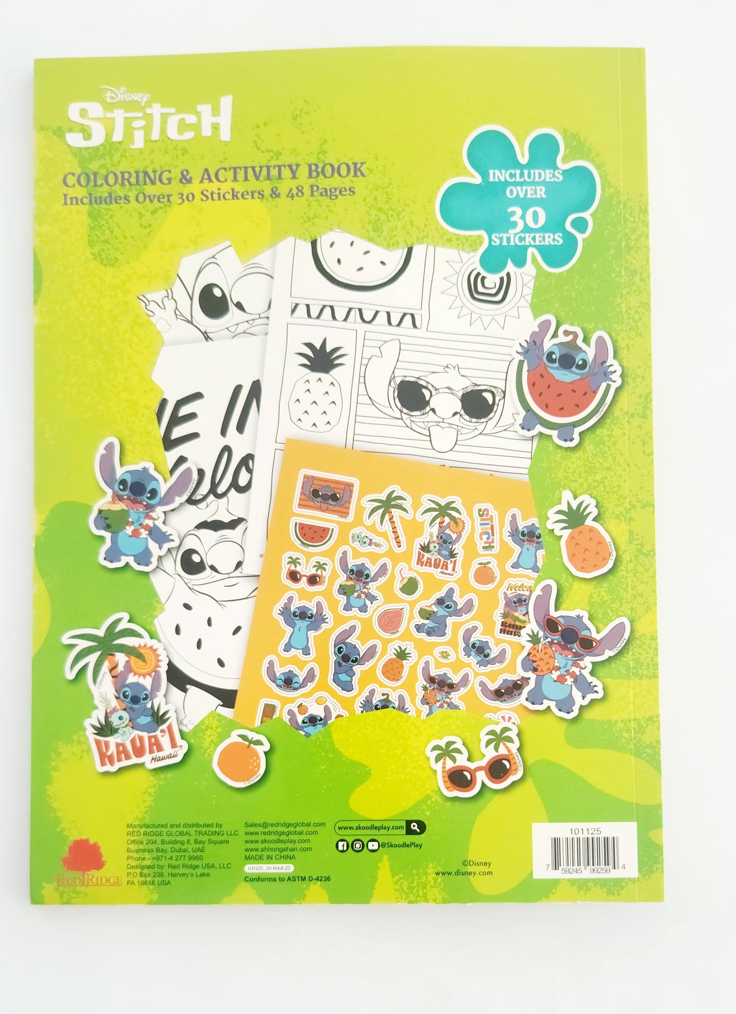 Disney Stitch Coloring & Activity Book With Crayons