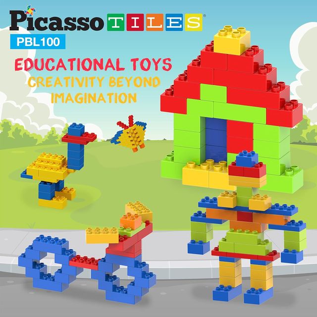 Picasso Magnetic Building Blocks 100 - pieces - Marah Kids
