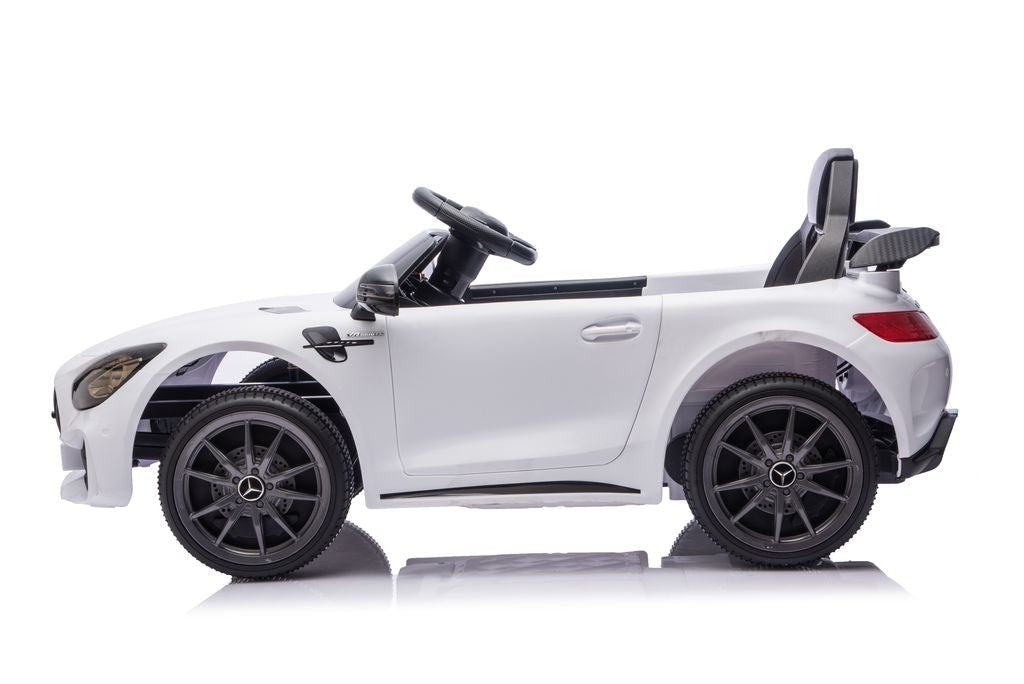 MERCEDES AMG 12V RIDE - ON | 2 MOTORS | EVA WHEELS | LEATHER SEAT | WHITE - Marah Kids