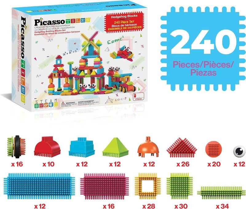 Picasso Magnetic Blocks Hedghog Set 240 - pieces - Marah Kids