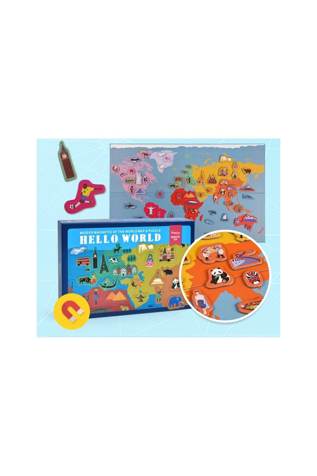 لعبة ألغاز مغناطيسية Hello World