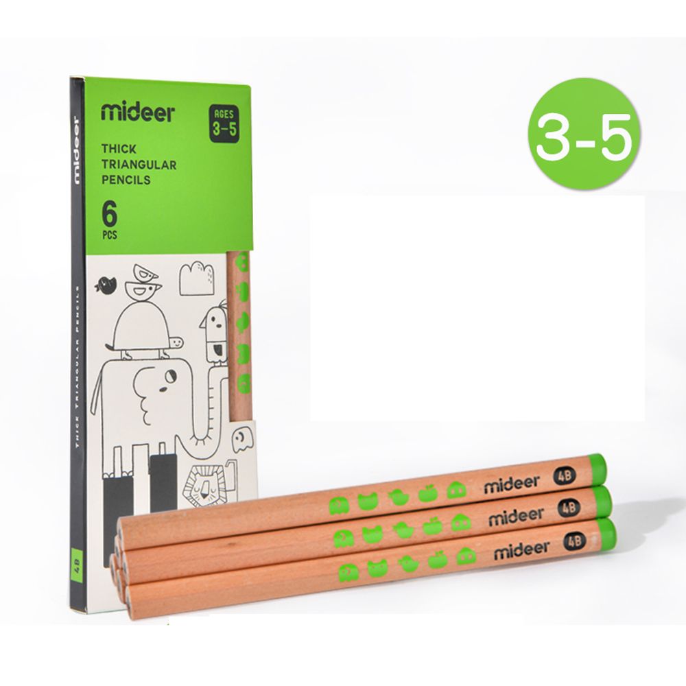 قلم رصاص مثلثي 4B - 6 قطع