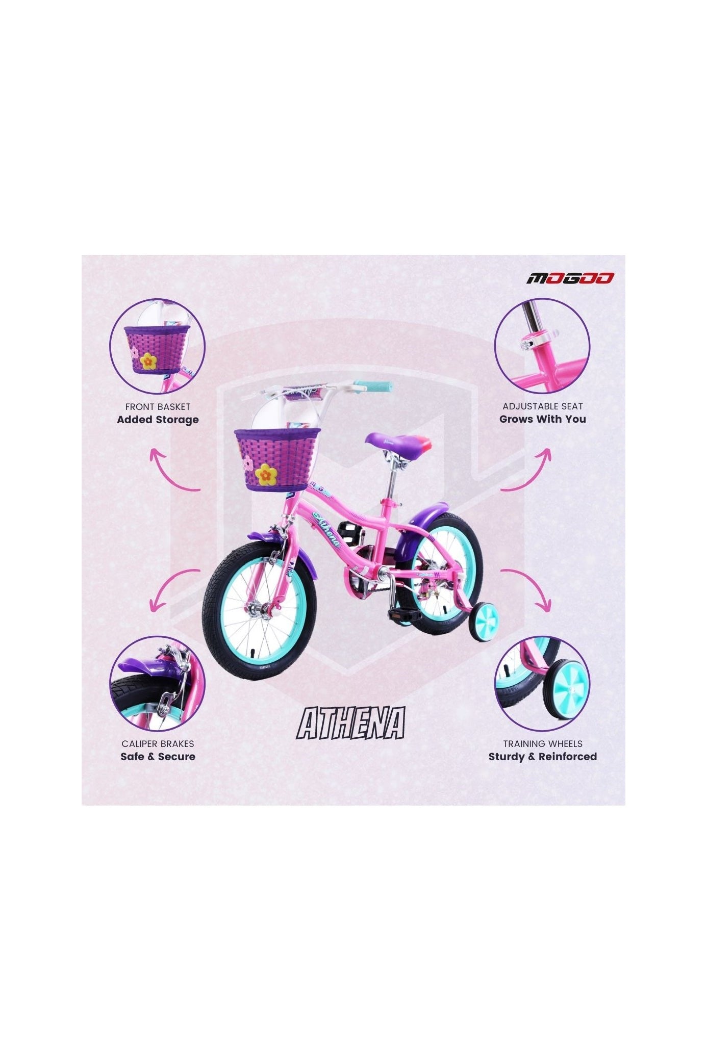 Athena 20" Kids Bicycle - Pink