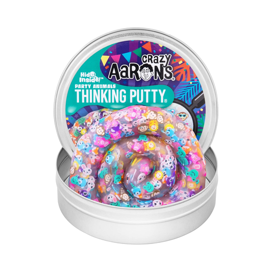 Crazy Aaron's - Party Animal - Full Size 4" Thinking Putty Tin for EU - Marah Kids