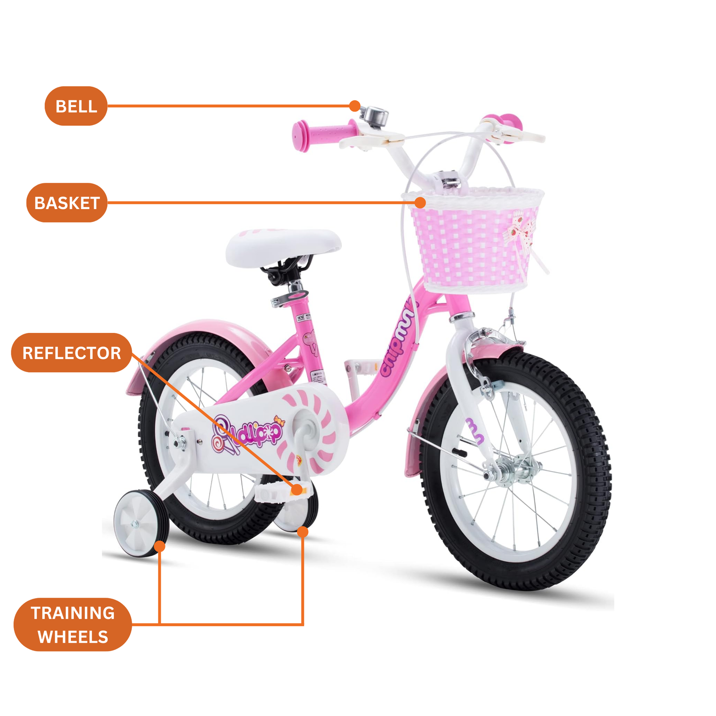 Chipmunk - RoyalBaby MM 16 Inch Bicycle - Pink