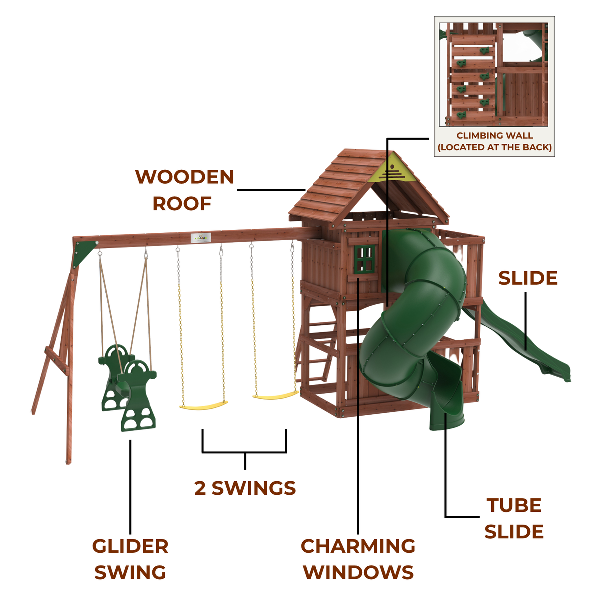 Kiddoro - Little Heroes HQ Swing Set - image 18