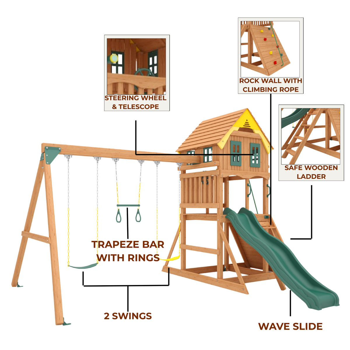 Kiddoro - Sunny Sling Swing Set - image 8