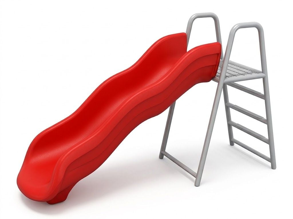 Gambol - Metal Small Play Slide for Kids - 130cm - Red - main image