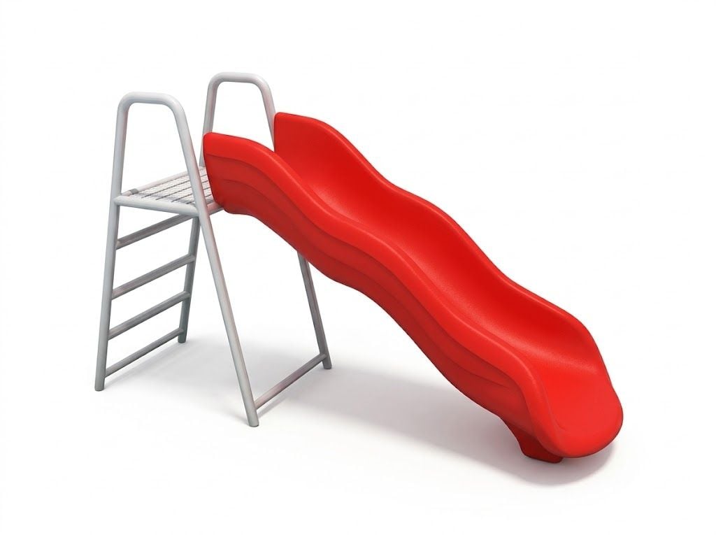 Gambol - Metal Small Play Slide for Kids - 100cm - Red - main image