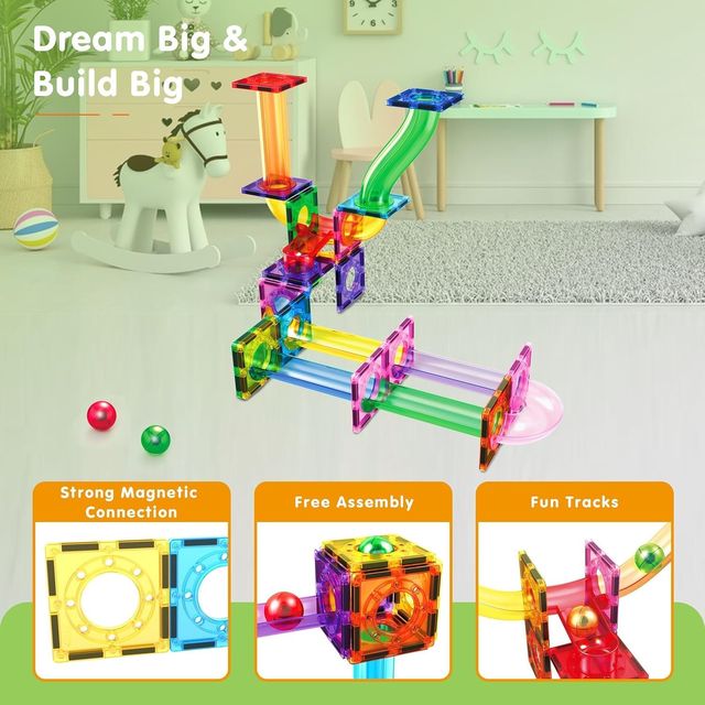 Picasso Magnetic Marble Run 40 - pieces - Marah Kids