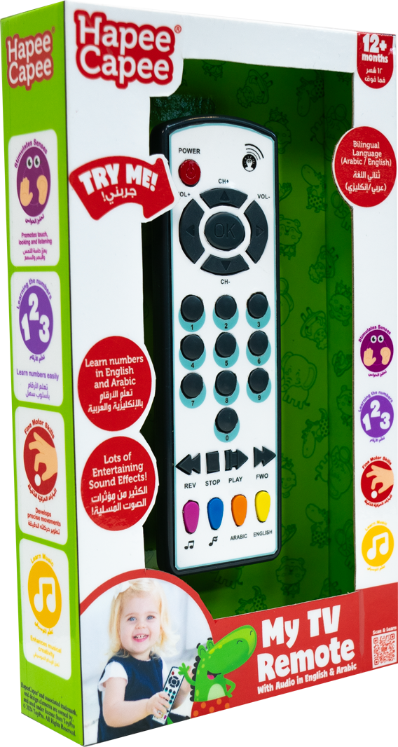 Hapee Capee My Tv Controller English/Arabic Battery Operated
