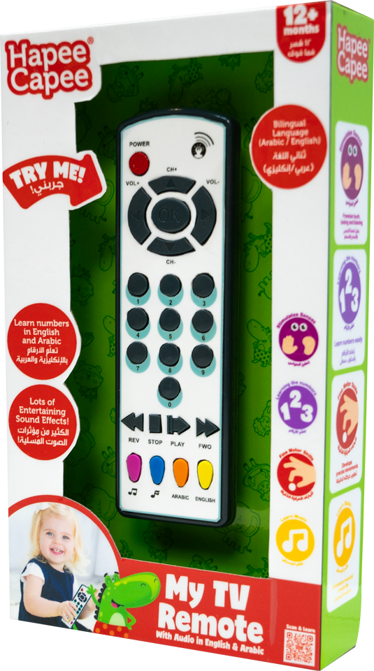 Hapee Capee My Tv Controller English/Arabic Battery Operated