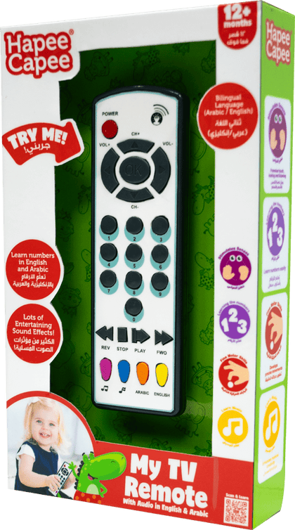 Hapee Capee My Tv Controller English/Arabic Battery Operated - Marah Kids