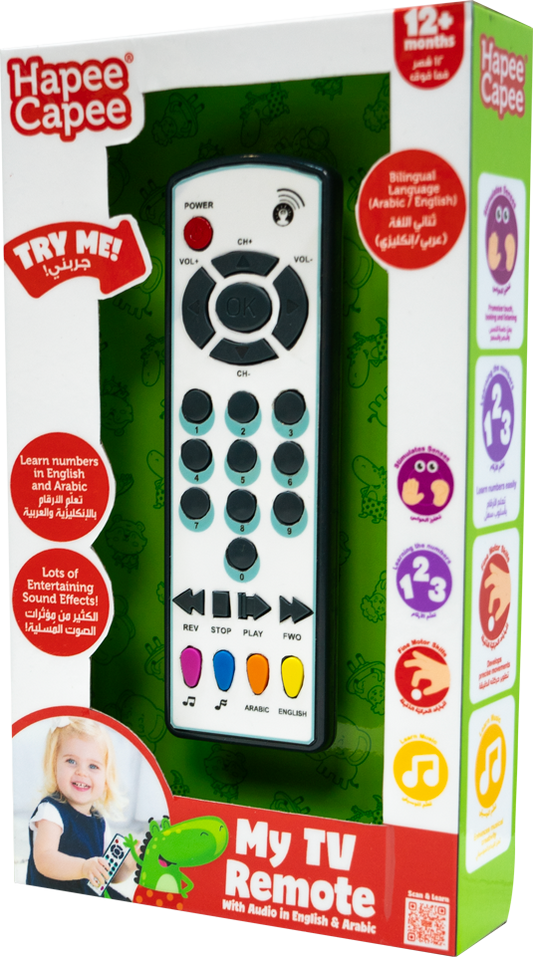 Hapee Capee My Tv Controller English/Arabic Battery Operated