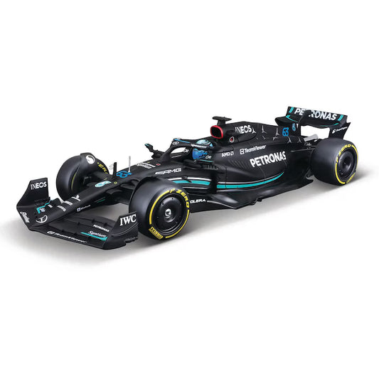 Bburago 1:24 Formula Model Kit (with helmet, without plastic stand) - Mercedes-AMG F1 W14 E Performance  -#63