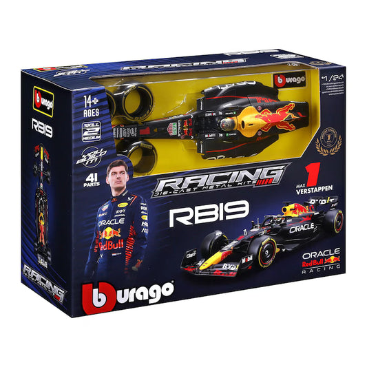 Bburago 1:24 Formula Model Kit (with helmet, without plastic stand) - Oracle Red Bull Racing RB19 -#1