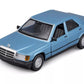 Bburago 18-21103 - Model Car - Mercedes 190E '87 (Diamond Blue, Scale 1:24)
