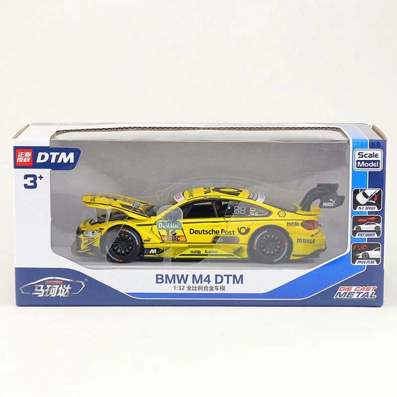 D - Power 1:32 Die - Cast BMW M4 DTM 2017 Deutsche Post 16 Race Car with Lights & Sound - Marah Kids