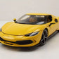 Ferrari 296 GTB Yellow 1:18 Diecast Model Car by Bburago