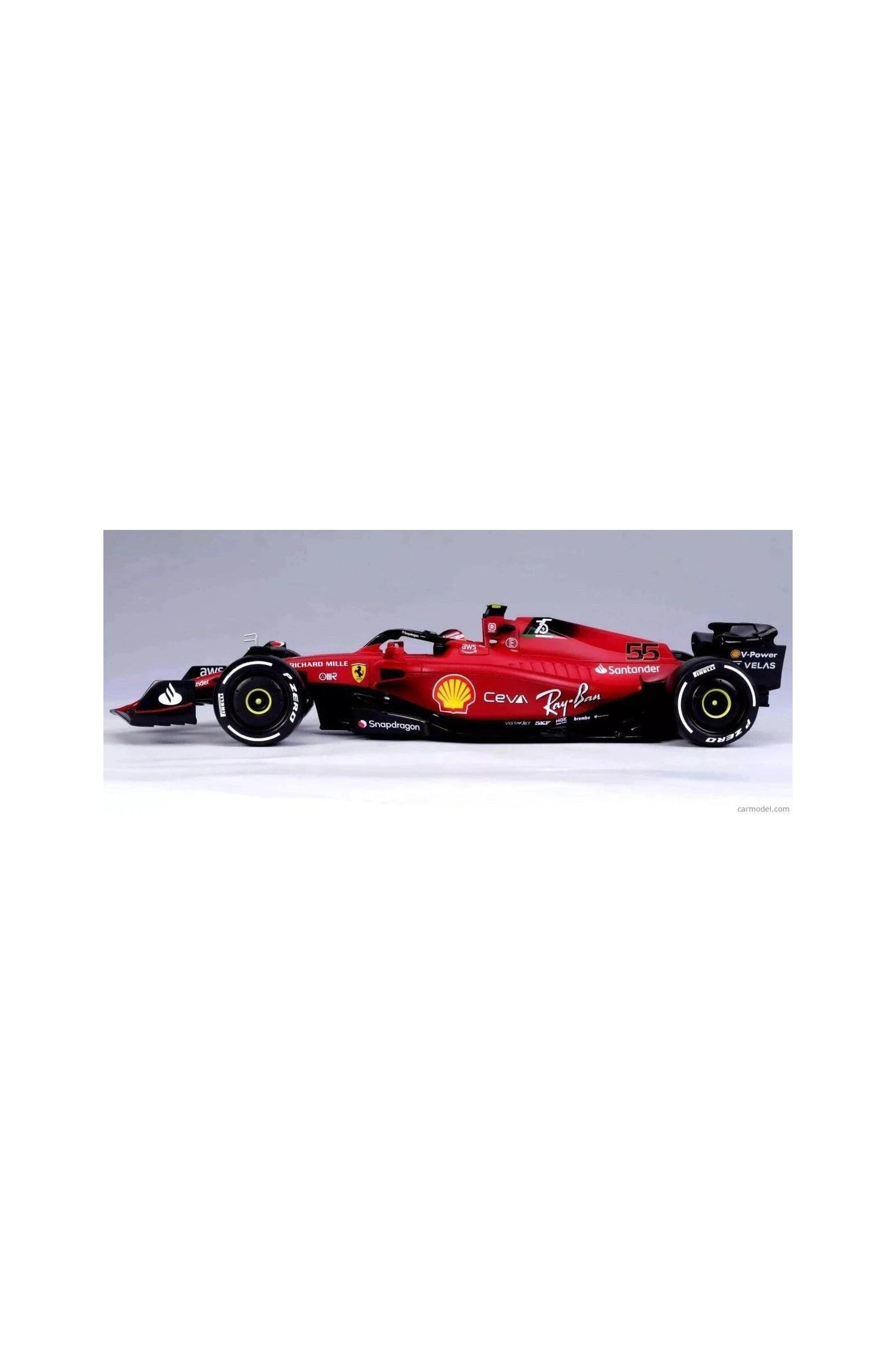 Bburago 1/18 Scale Model - Ferrari F1-75 (2022) Carlos Sainz #55