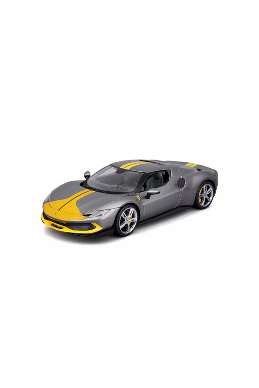 Bburago Ferrari 296 GTB Assetto Fiorano Grey Diecast Model